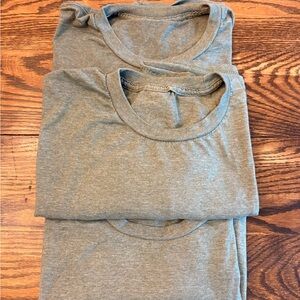 Gray Crew Neck T-Shirts